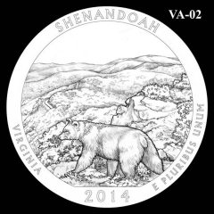 Shenandoah National Park - Quarter and Coin Design Candidate VA-02