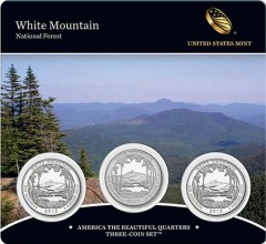Debut Sales for 2013 White Mountain Quarters Three-Coin Set
