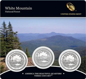 White Mountain National Forest Quarters Three-Coin Set
