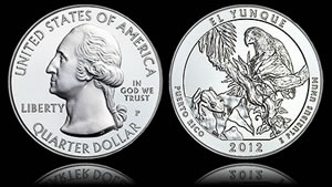 2012-P El Yunque 5 Oz Silver Uncirculated Coin