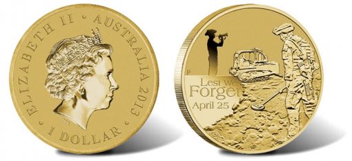 2013 ANZAC Australian Defence Force Engineers $1 Coin