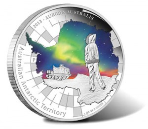 2013 Australian Antarctic Aurora Australis Silver Proof Coin