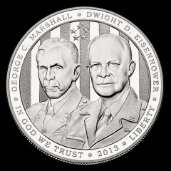 2013-P Proof 5-Star Generals Silver Dollar Obverse