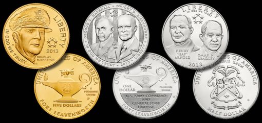 2013 Uncirculated 5-Star Generals Commemorative Coins