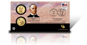 2013 William McKinley Presidential $1 Coin Cover