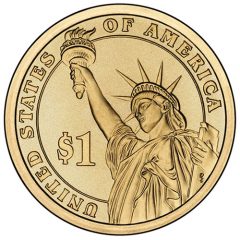 Reverse of Presidential $1 Uncirculated Coin