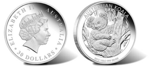 2013 Australian Koala 1 Kilo Silver Proof Coin
