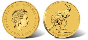Australian Mini Roo 0.5g Gold Coin for 2013