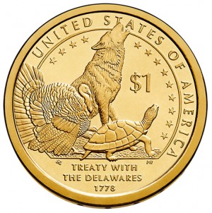 2013 Native American $1 Coin - Reverse
