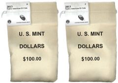 2013 Native American Dollar Coins in Bags