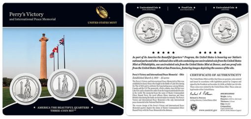 2013 Perry's Victory and International Peace Memorial Quarters Three-Coin Set