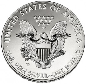 2013-W Enhanced Uncirculated American Silver Eagle - Reverse
