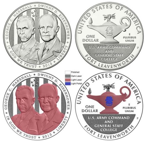 New Proof Polishing and Laser Frosting Technique Used on 2013 Proof 5-Star Generals Silver Dollar