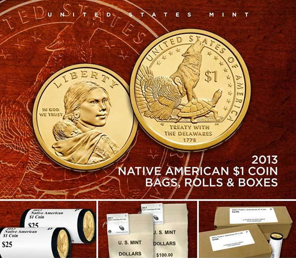 2013 S Sacagawea Native American Gem Proof US Coin Gem Modern Dollar $1 DCAM US Mint 