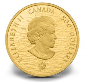 2013 HMS $500 Gold Shannon and USS Chesapeake Commemorative Coin - Obverse