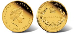 2013 Proof Australian Gold Sovereign Coin