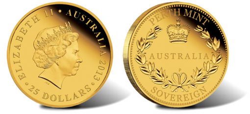 2013 Proof Australian Gold Sovereign Coin