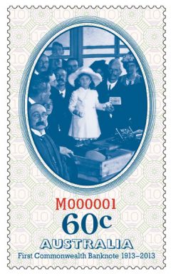 60c Stamp Commemorating Australia's First Banknote