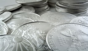 Bullion American Eagle silver coins