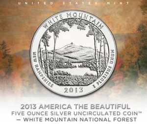 US Mint Promotion Image of White Mountain National Forest Uncirculated Coin