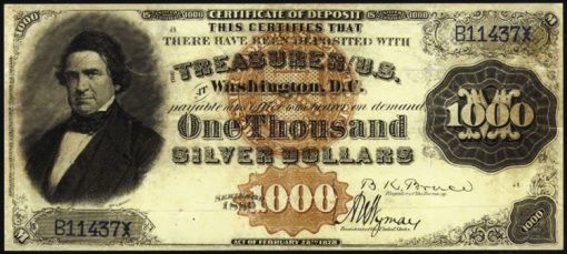 1880 $1000 Silver Certificate