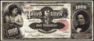 1891 $1,000 Marcy Silver Certificate Sold for Record $2.6 Million 