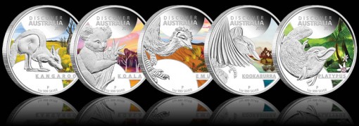 2013 Discover Australia Silver Proof Coins