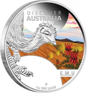 2013 Emu Silver Proof Coin