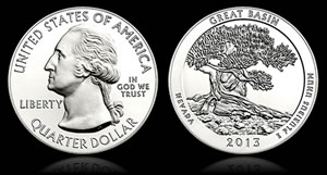 2013 Great Basin National Park 5 Ounce Silver Coin