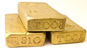 Gold Bullion Bars, Three