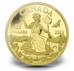 Miss Canada Allegory Gold Coin