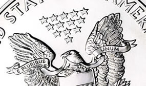 Partial Image of American Eagle Silver Bullion Coin