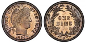 Legend Numismatics Acquires 1894-S Barber Dime for $2M+