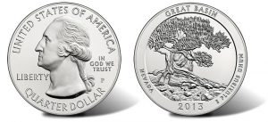 2013 Great Basin 5 Oz Silver Uncirculated Coin