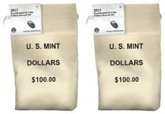2013 P and D William Howard Taft Presidential $1 Coins in Bags