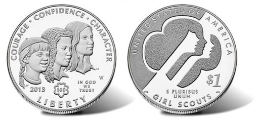2013 Uncirculated Girl Scouts of the USA Centennial Silver Dollar