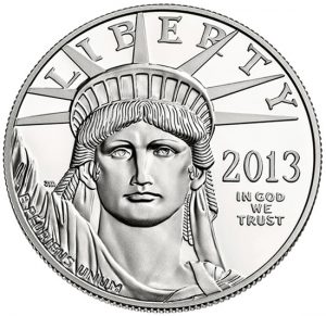 2013-W Proof American Platinum Eagle Coin - Obverse