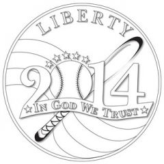 Batter Up Baseball Coin Design