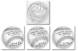 2014 Baseball Coin Reverse Selected, Glove Design for Obverse