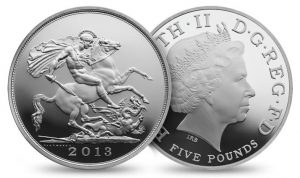 Royal Birth 2013 UK £5 Silver Sovereign Coin