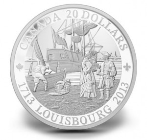 2013 300th Anniversary of Louisbourg Silver Coin