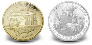 2013 Canadian Coins Celebrate 300th Anniversary of Louisbourg