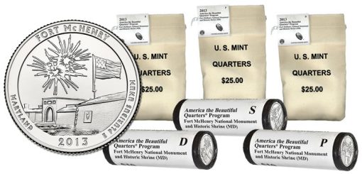2013 Fort McHenry Quarter Bags and Rolls