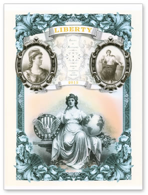 2013 Liberty Intaglio Print