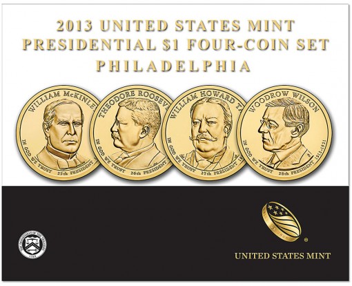 2013 Presidential $1 Four-Coin Set from Philadelphia