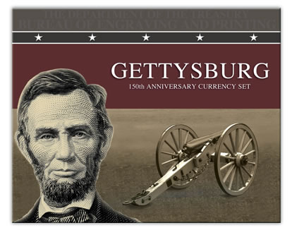 Cover of 2013 Gettysburg 150th Anniversary Currency Set