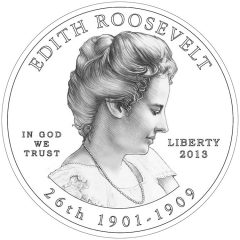 Edith Roosevelt First Spouse Gold Coin - Obverse Design