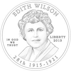 Edith Wilson First Spouse Gold Coin - Obverse Design