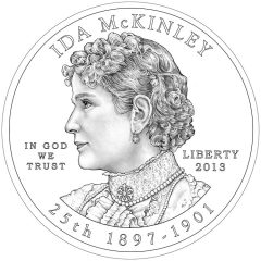 Ida McKinley First Spouse Gold Coin - Obverse Design