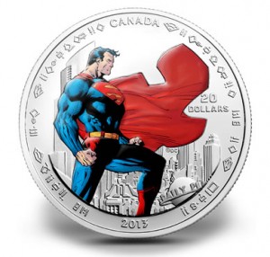 2013 $20 Man of Steel Superman Silver Coin